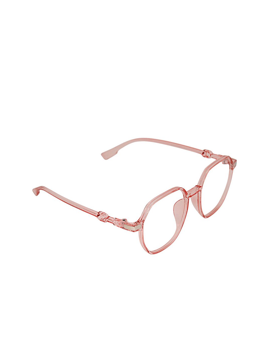 Peter Jones Eyewear Unisex Pink Solid Blue Light Blocking Computer Glasses Price in India