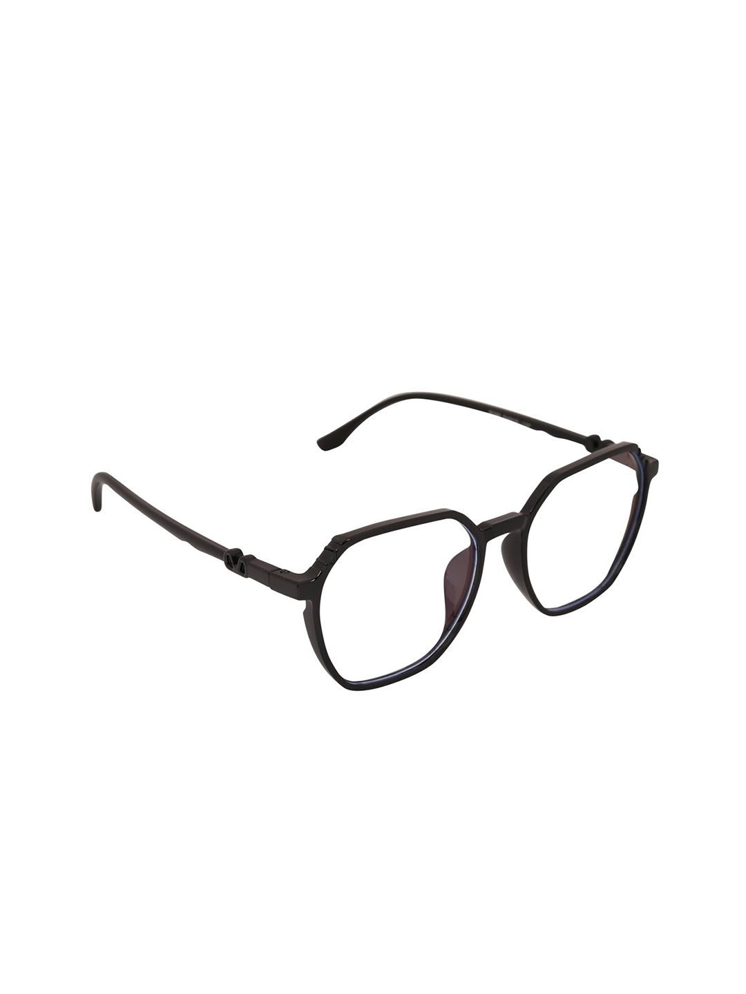 Peter Jones Eyewear Unisex Black Full Rim Square Frames AG5196B Price in India