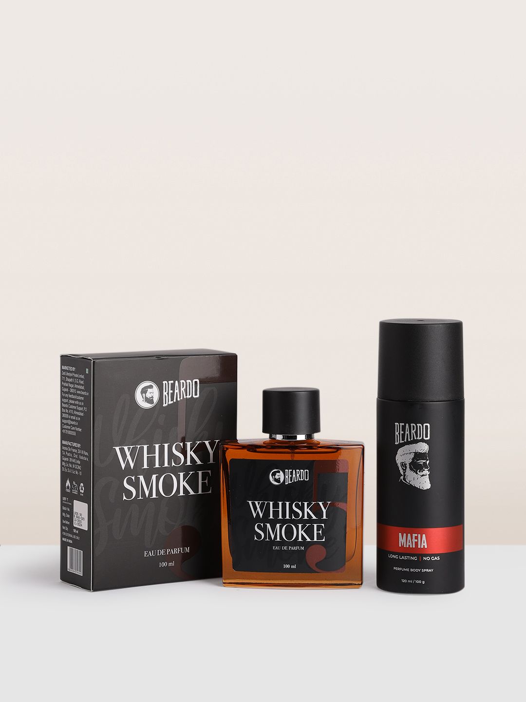 BEARDO Set of Whisky Smoke Eau de Parfum & Mafia Perfume Body Spray Price in India