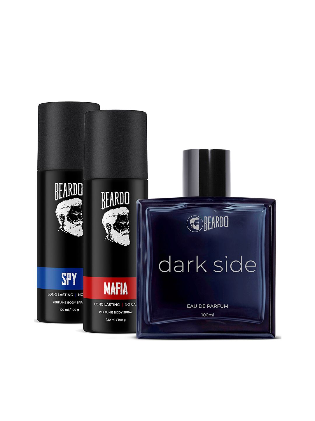 BEARDO Set of Dark Side Eau De Parfum-Mafia & Spy Body Spray Perfume Price in India