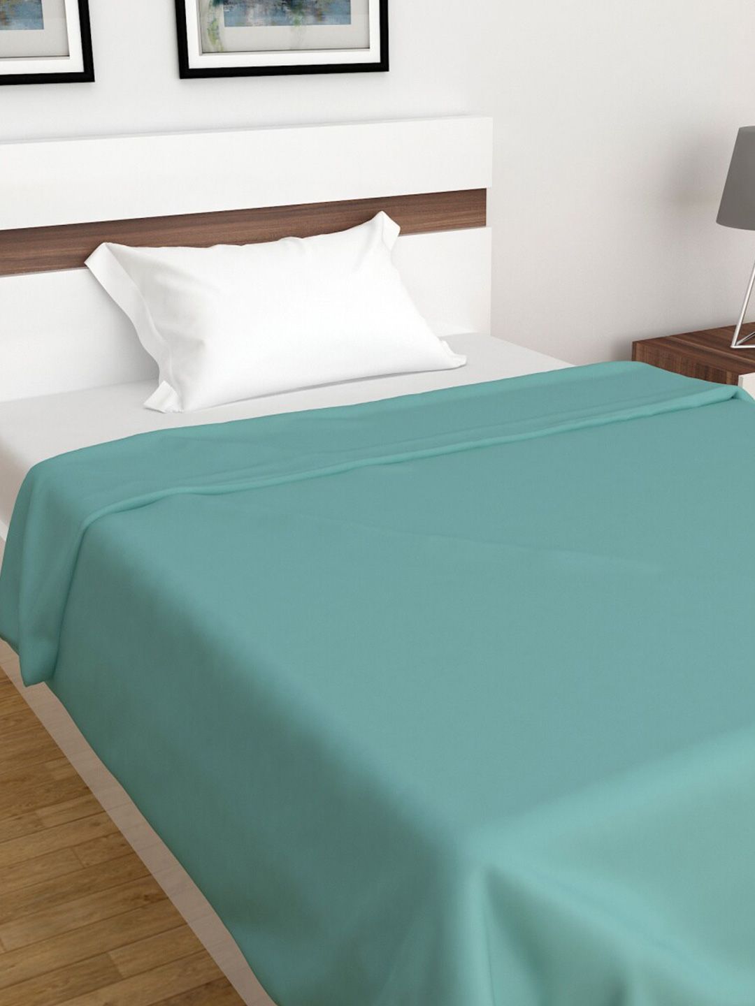 Home Centre Teal Summer 350 GSM Single Bed Blanket Price in India