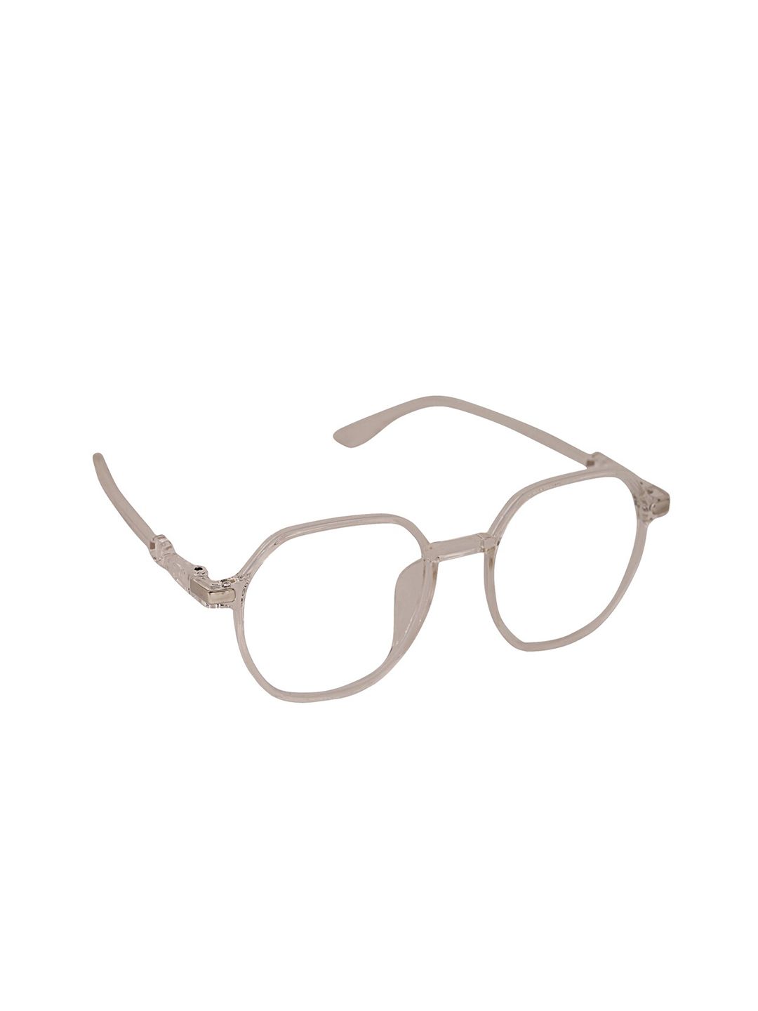 Peter Jones Eyewear Unisex Transparent Solid Light Blocking Square Frames Price in India