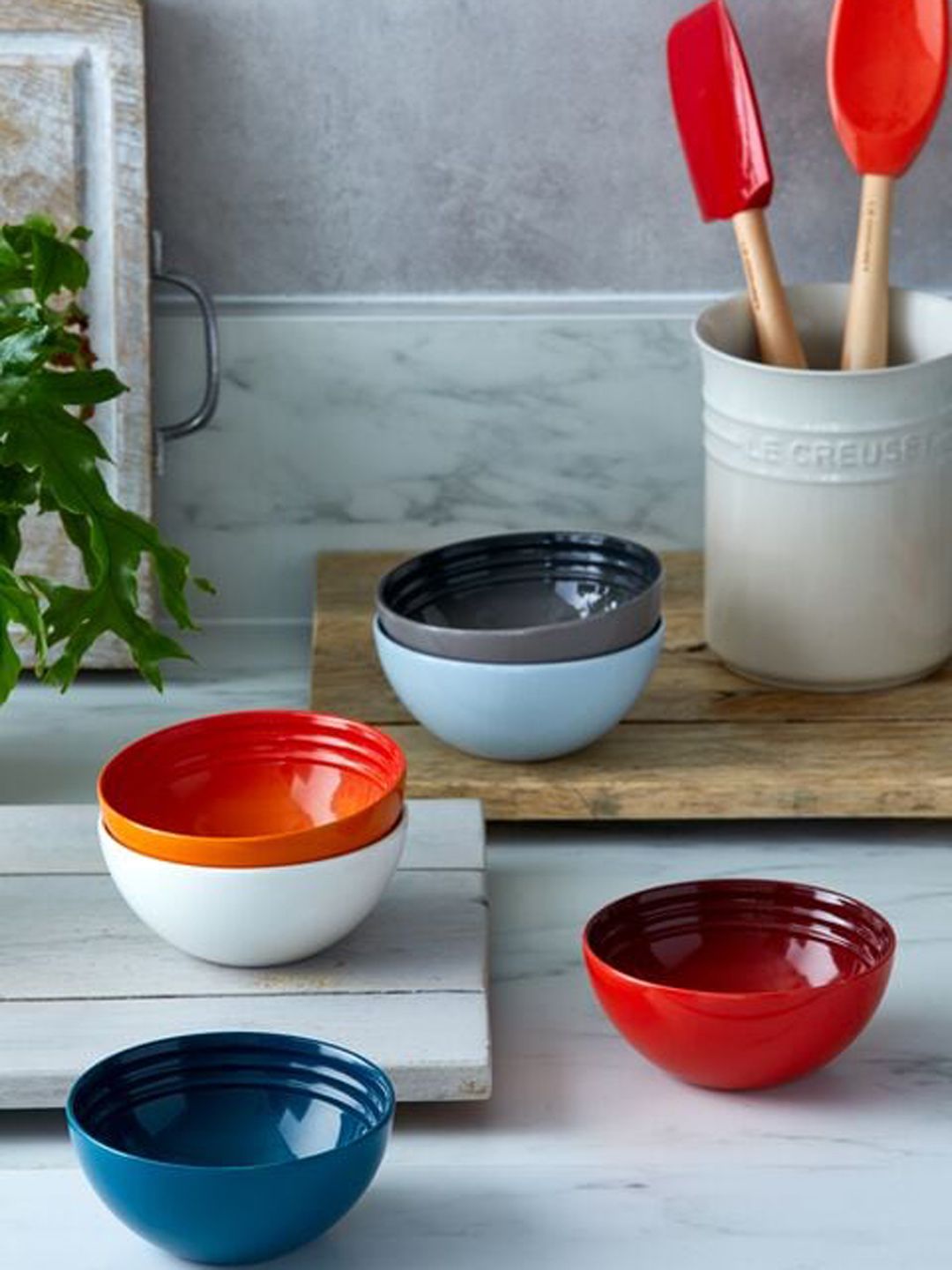 LE CREUSET Blue Solid Serving Bowl Price in India