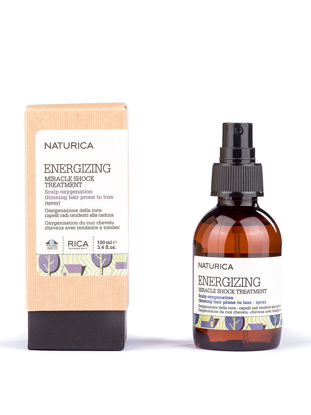 naturica Unisex Brown Energizing Miracle Shock Treatment For Hair Thinning - 100 ml Price in India
