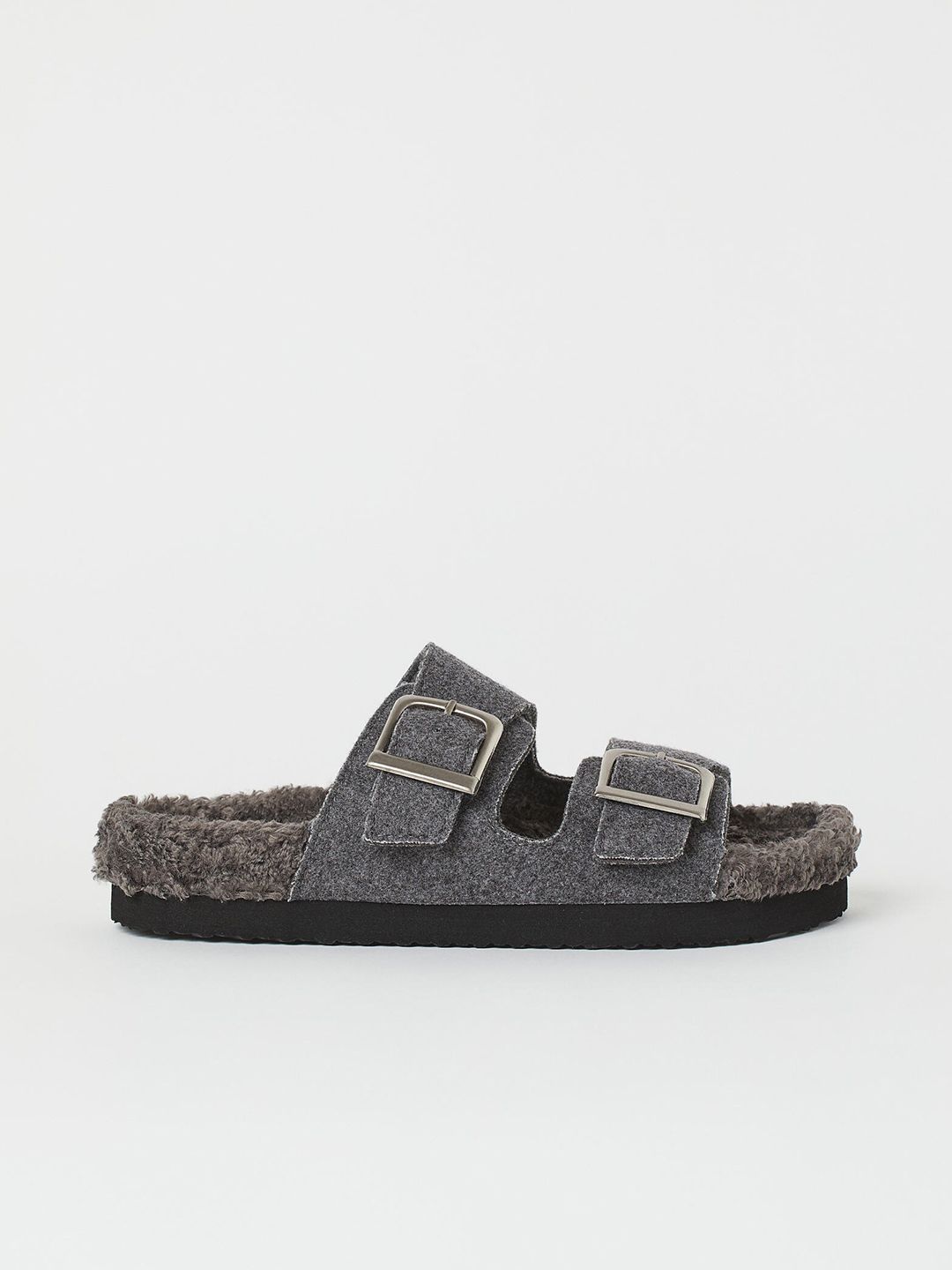 H&M Woman Grey Slippers Price in India