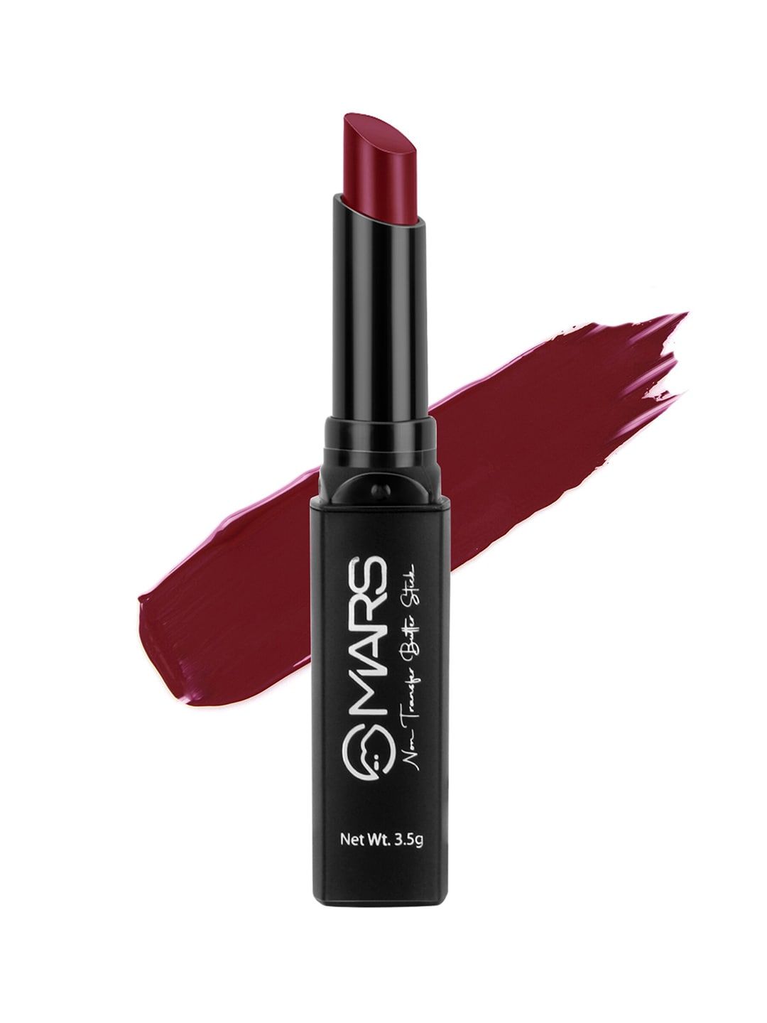 MARS Maroon Non Transfer Butter Lipstick - 3.5 g Price in India