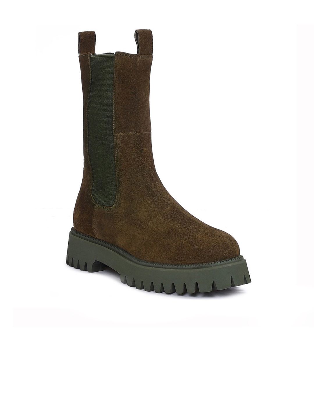 Saint G Green Bosco Suede Leather Boots Price in India