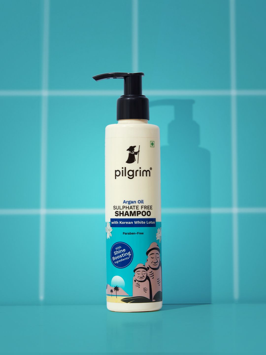 Pilgrim Sulfate Free Shampoo with Argan Oil, Camellia & White Lotus for Dry & Frizzy Hair