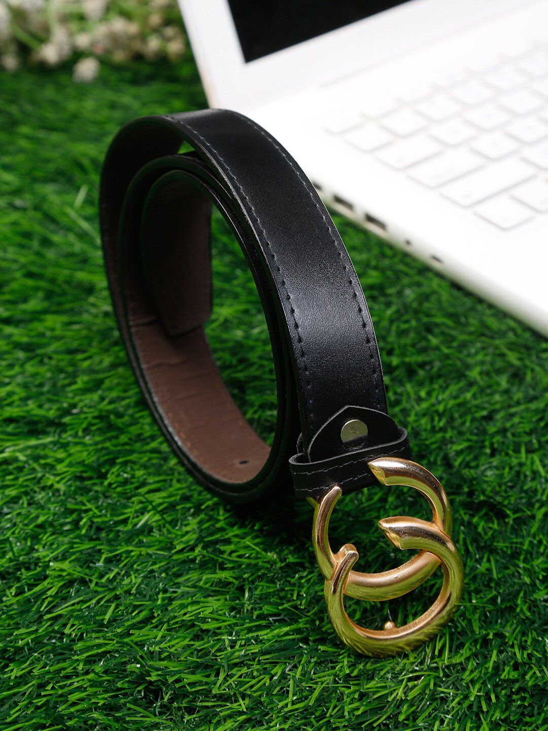 Apsis Women Black Slim Belt Price in India