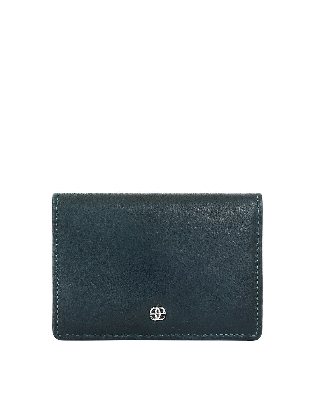 Eske Unisex Teal Leather Card Holder Price in India