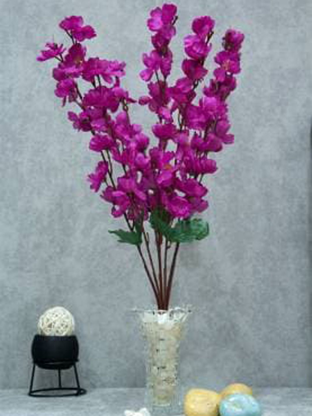 PolliNation Purple & Green Artificial Blossom Bunch Without Pot Price in India