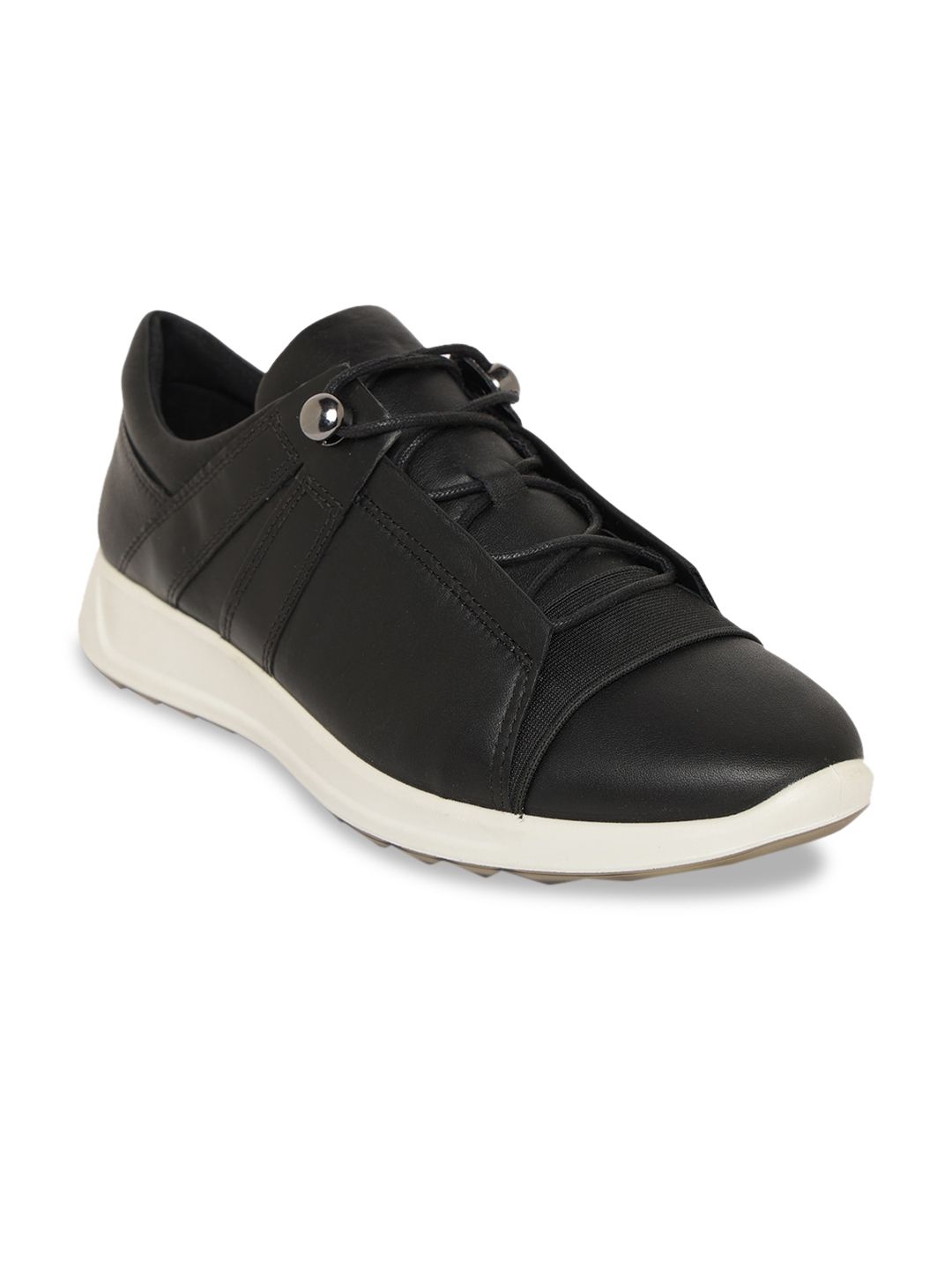 ECCO Women Black Solid Flexure Runner II Sneaker Upgrades Price in India