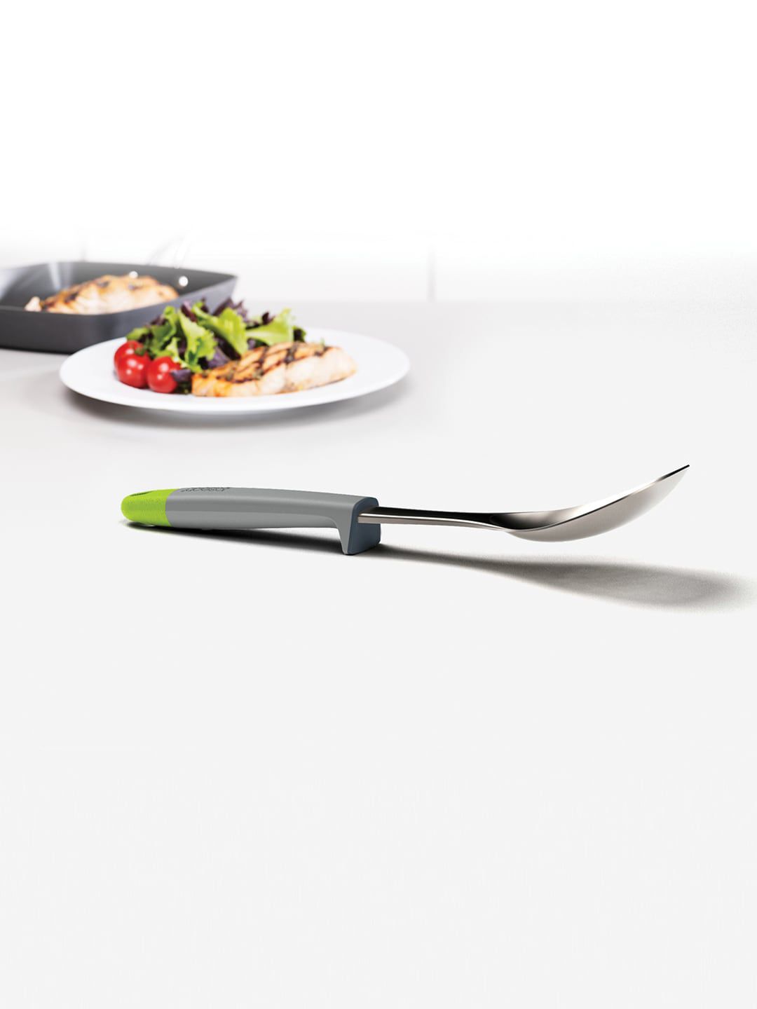 Joseph Joseph Grey & Silver-Toned Solid Elevate Stainless Steel Spoon Price in India