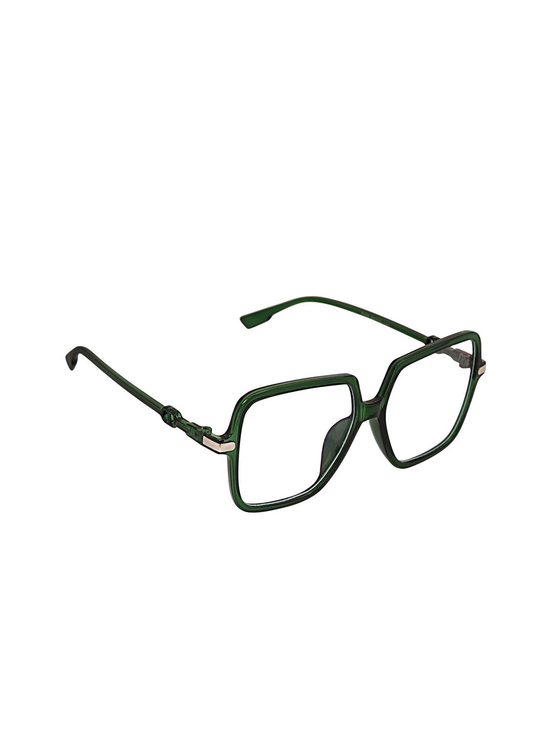 Peter Jones Eyewear Unisex Green Full Rim Light Blocking Square Frames Price in India