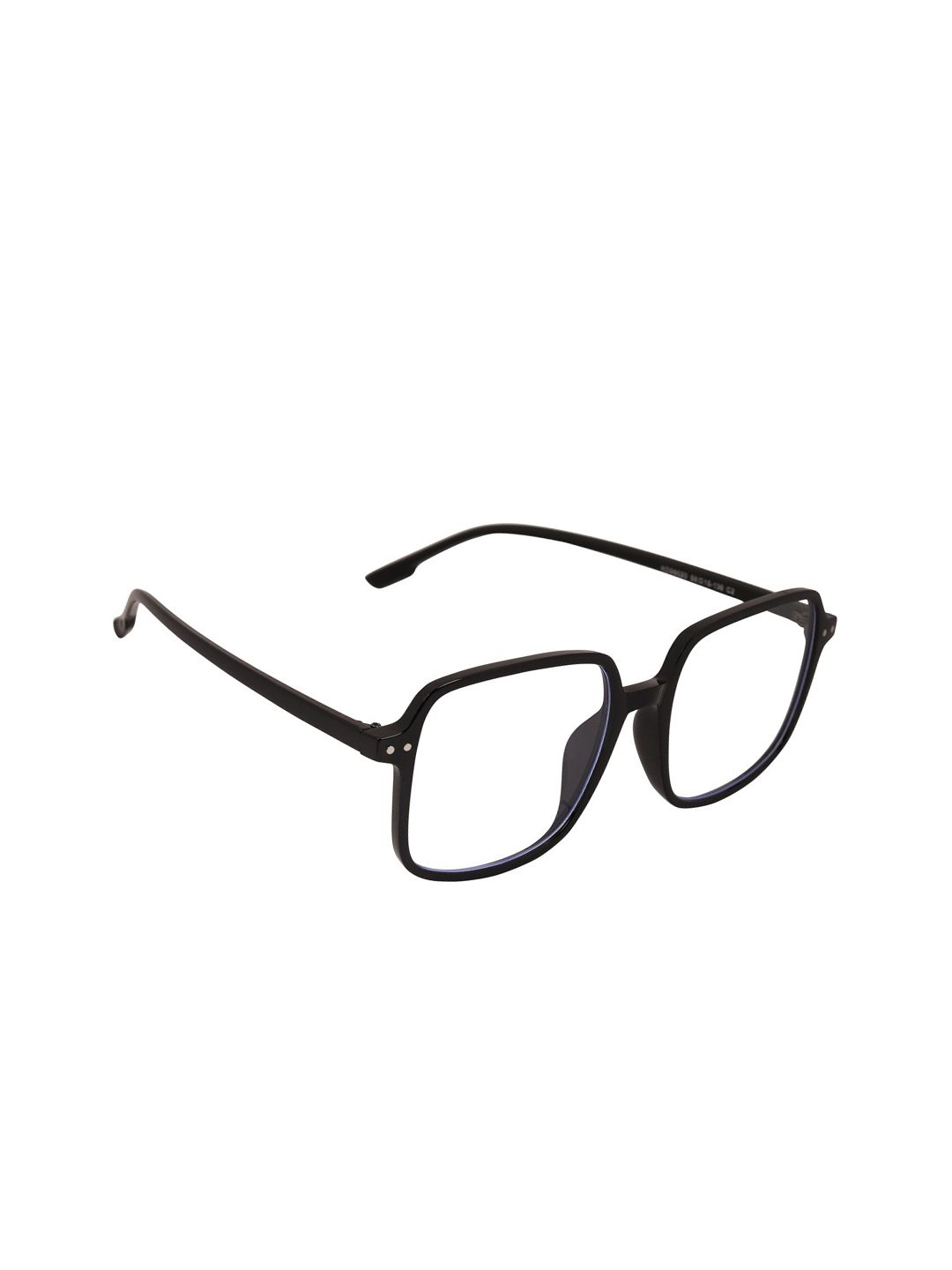 Peter Jones Eyewear Unisex Black Full Rim Light Blocking Square Frames Price in India