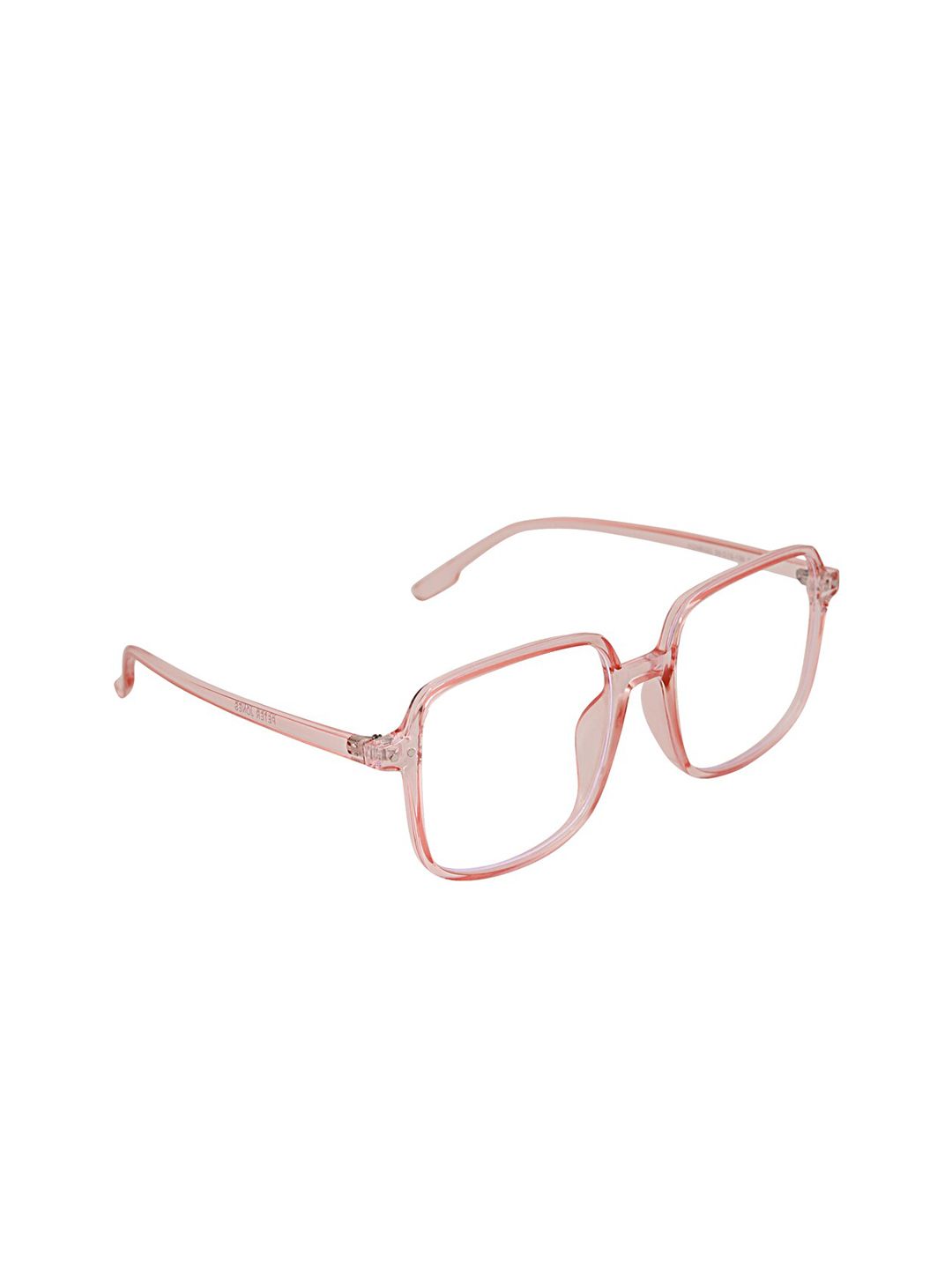 Peter Jones Eyewear Unisex Pink Full Rim Light Blocking Square Frames Price in India