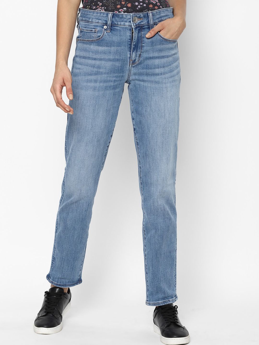 AMERICAN EAGLE OUTFITTERS Women Blue Slim Fit Jeans Price in India