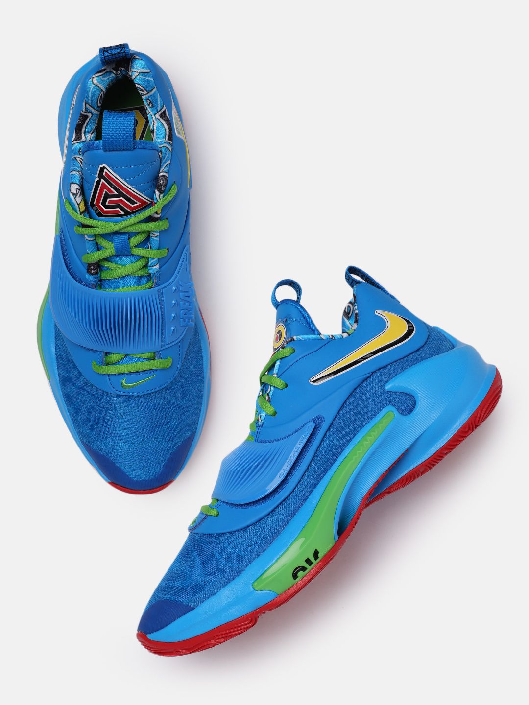 Buy Nike Unisex Blue ZOOM FREAK 3 NRG Basketball Shoes - Sports