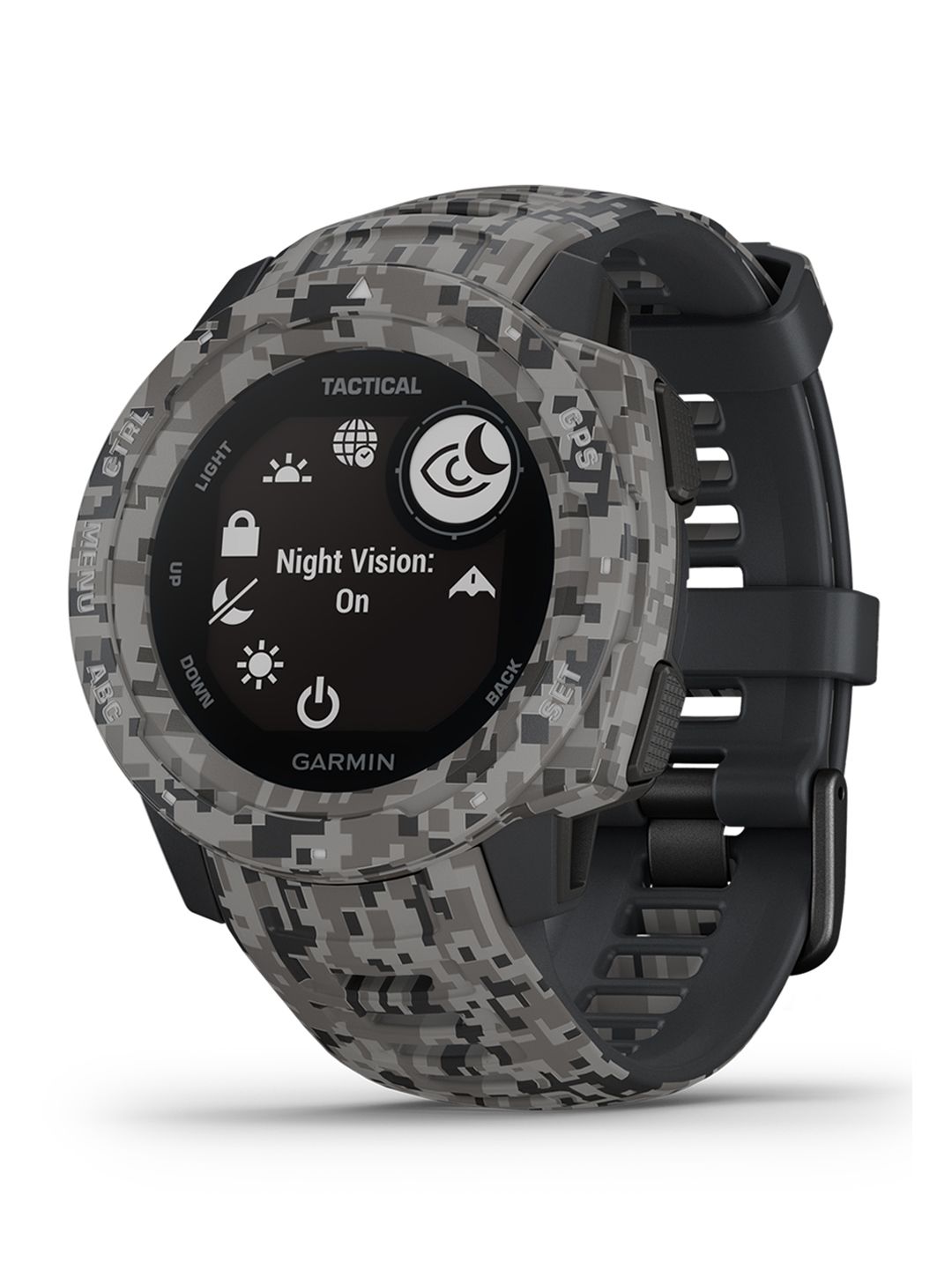 Buy Garmin Unisex Black Camouflage Printed Instinct Tactical