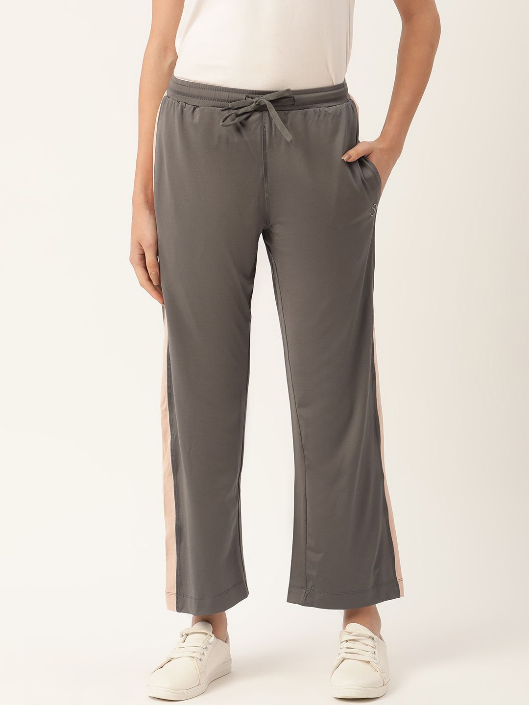 KICA Women Grey Solid Track Pant Price in India