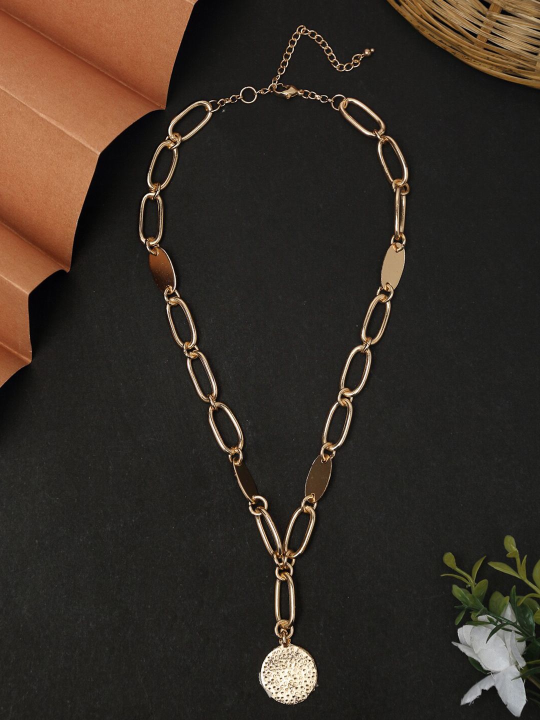 Madame Rose Gold-Toned Necklace Price in India