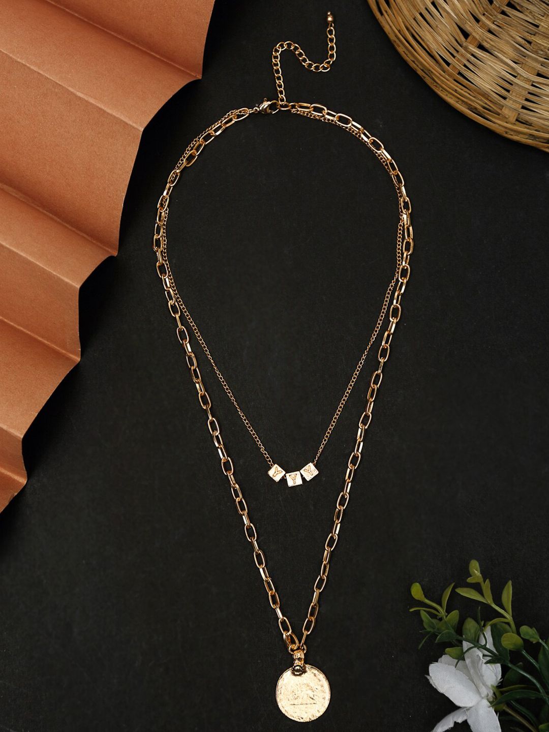 Madame Rose Gold-Toned Layered Chain Price in India
