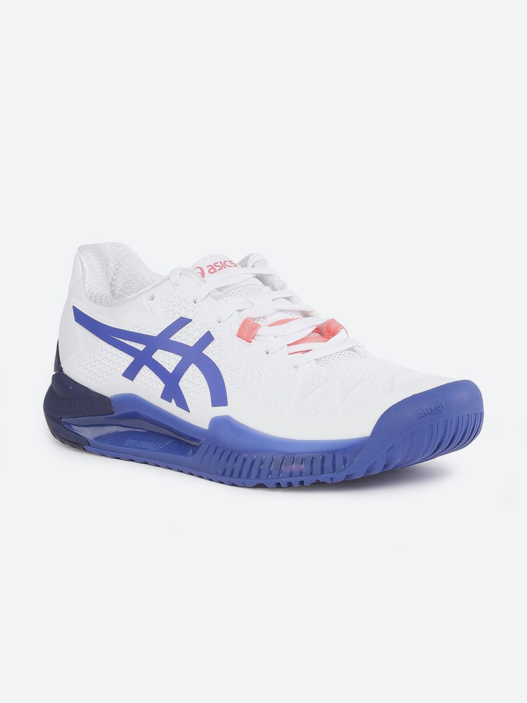 ASICS Women White Tennis Non-Marking GEL-RESOLUTION 8 Shoes Price in India