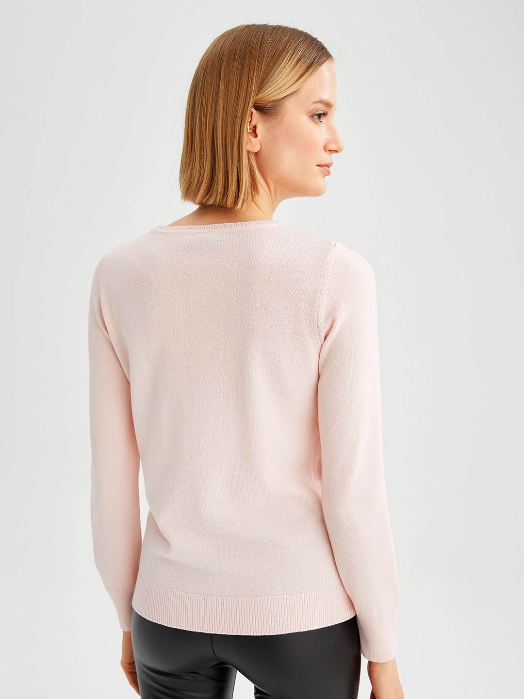 DeFacto Women Pink Acrylic Pullover Price in India