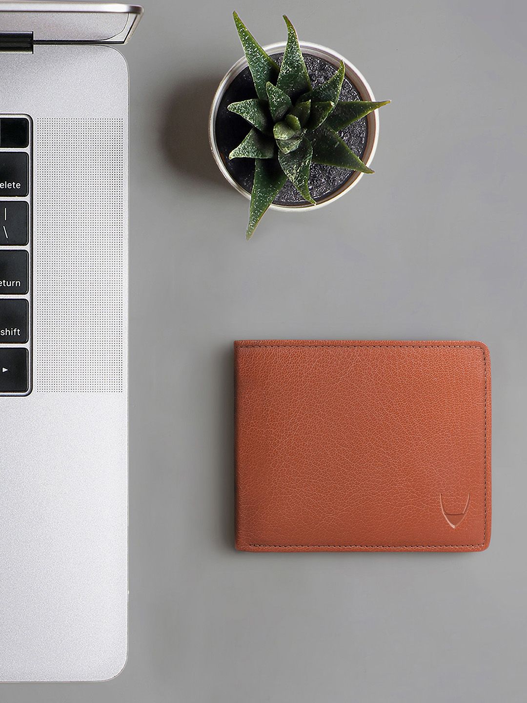 Hidesign Hidesign Men Tan Brown Solid Leather Two Fold Wallet