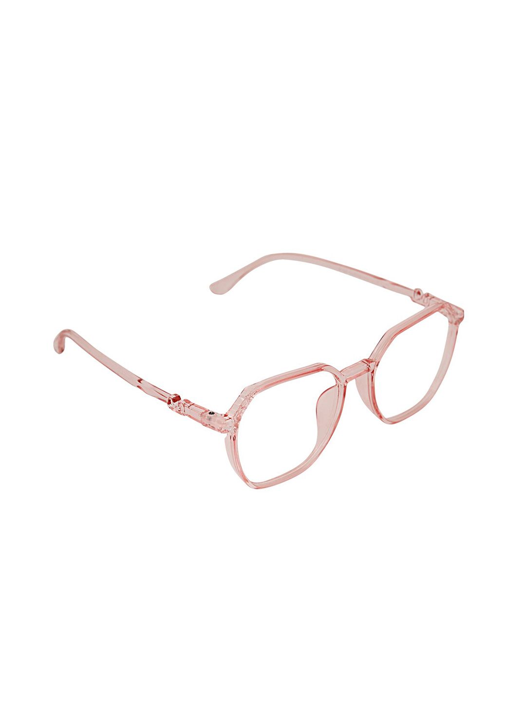 Peter Jones Eyewear Unisex Pink Solid Square Frames Price in India