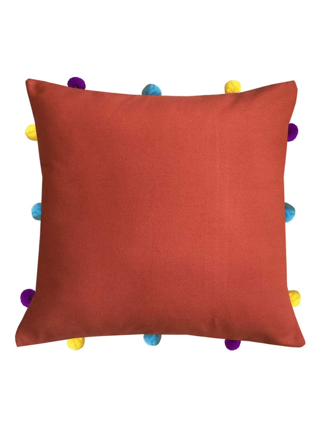 Lushomes Rust Square Cushion Covers Price in India
