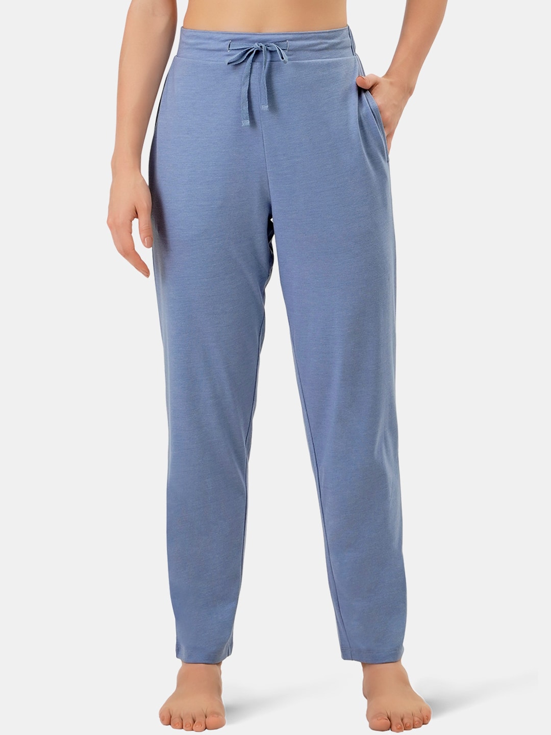 Amante Women Blue Solid Lounge Pants Price in India