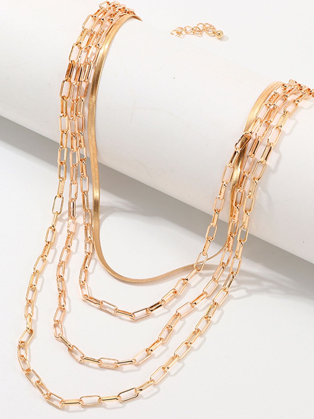 URBANIC Gold-Toned Layered Necklace Price in India