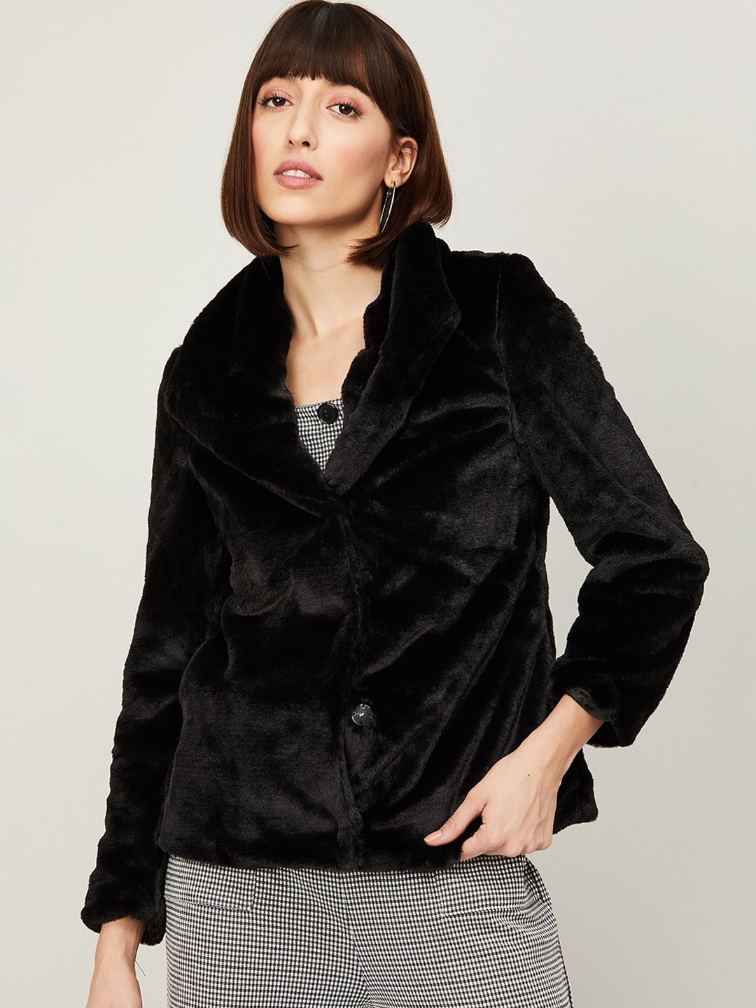 CODE by Lifestyle Women Black Solid Tailored Jacket Price in India