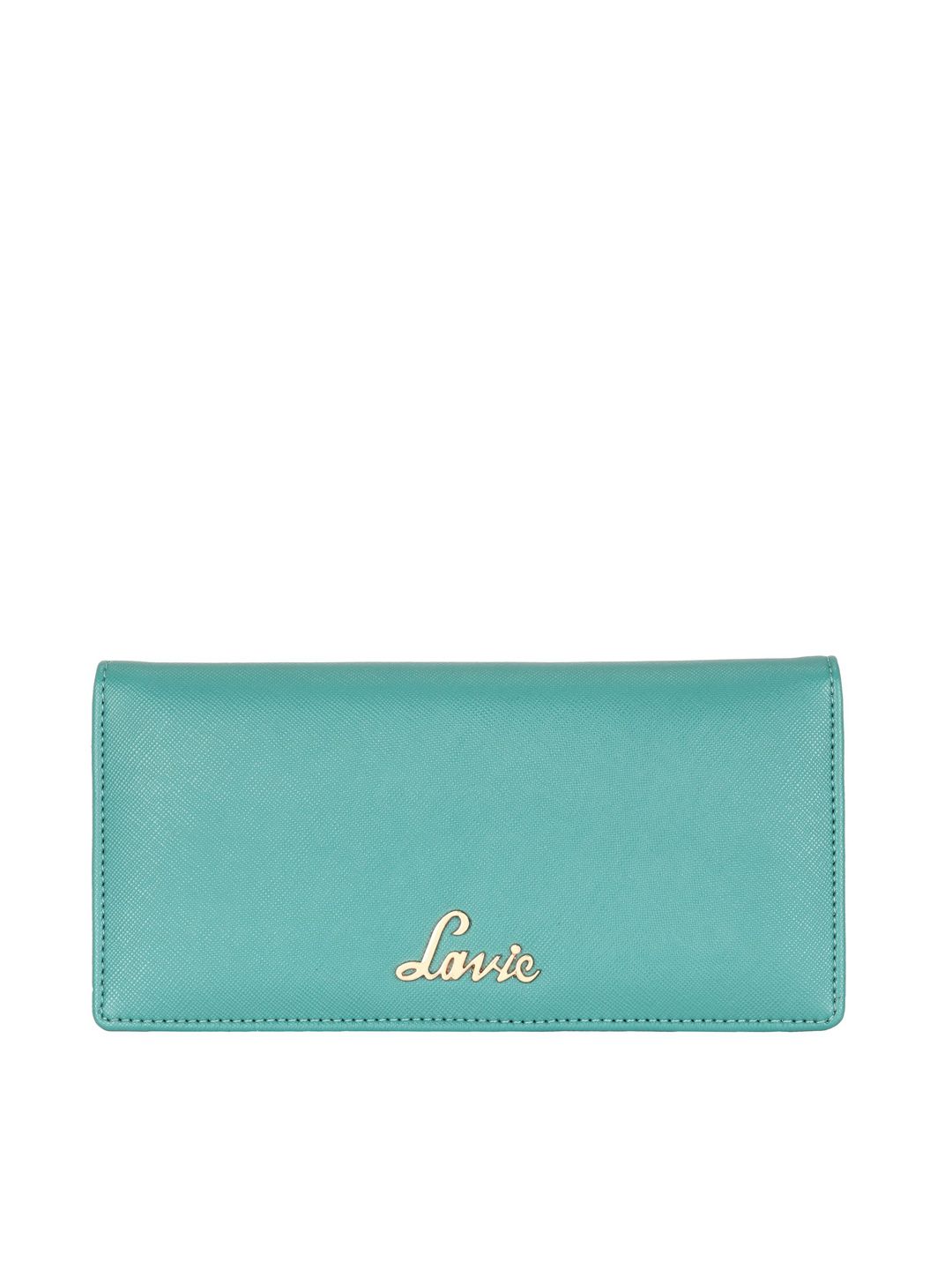 Lavie Women Blue Solid SAFAIN PRO Two Fold Wallet Price in India