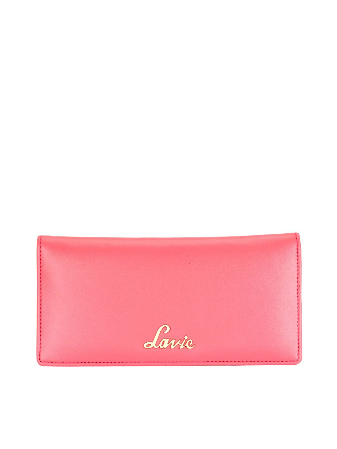 Lavie Women Pink Solid SAFAIN PRO Two Fold Wallet Price in India