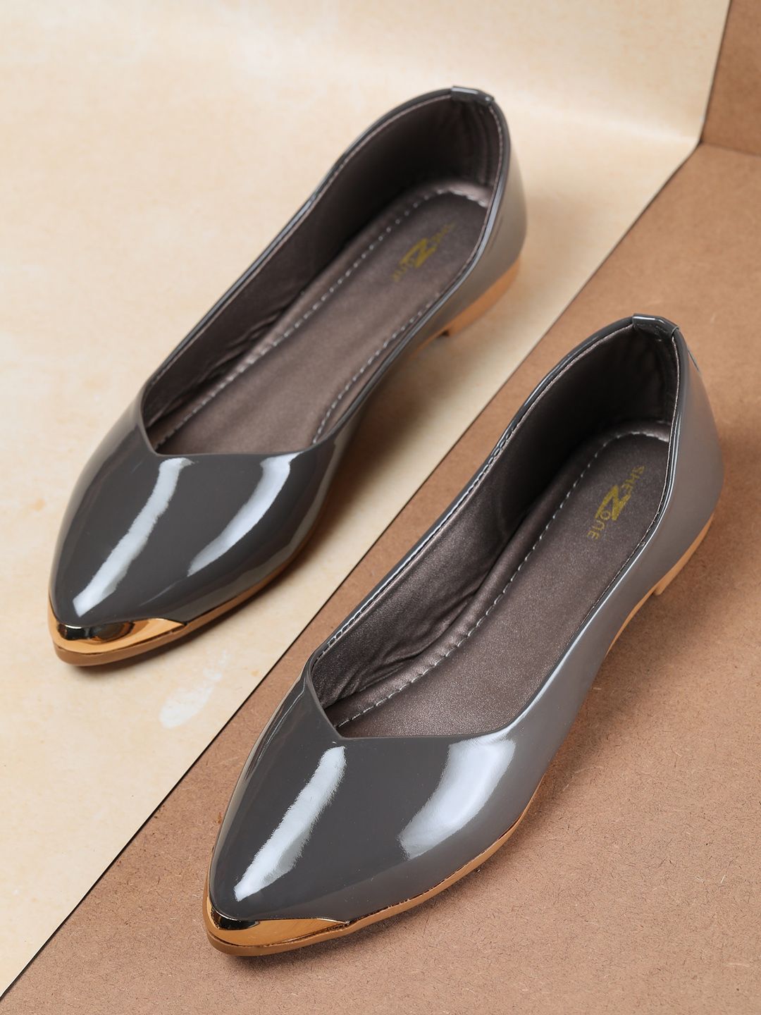 Shezone Women Grey Ballerinas Price in India