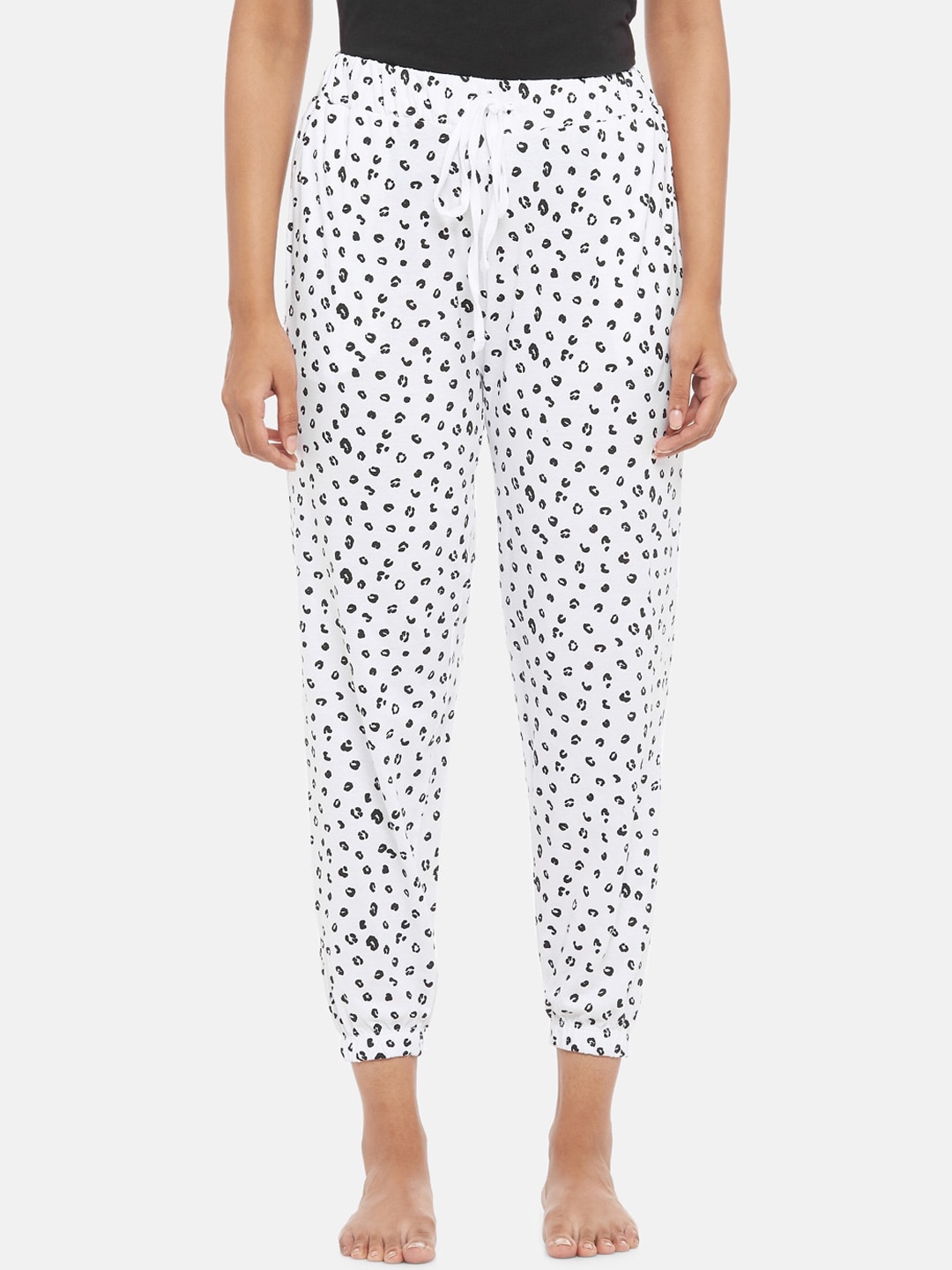 People Women Printed Pure Cotton Lounge Pants Price in India