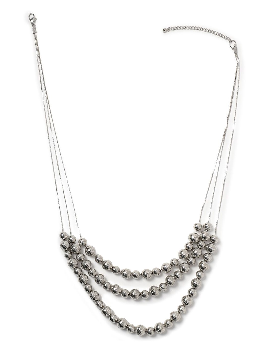 FOREVER 21 Silver-Toned Layered Necklace Price in India