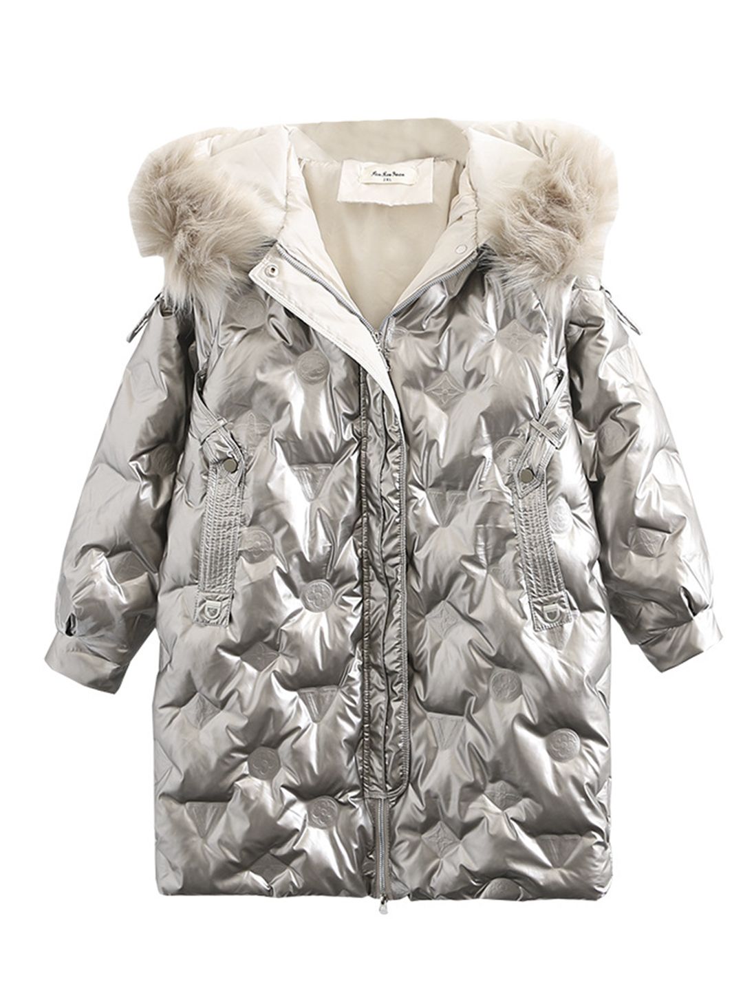 URBANIC Women Silver Solid Parka Jacket Price in India