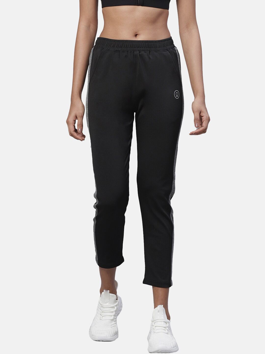 Chkokko Women Black Solid Workout Track Pants Price in India