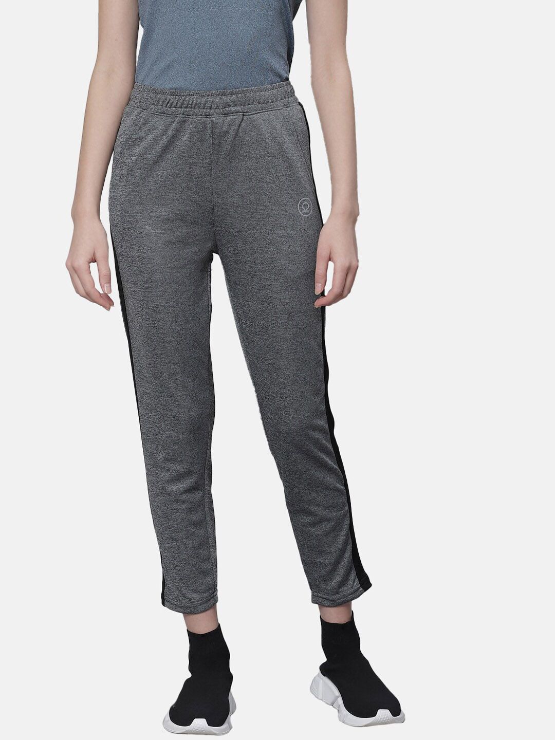 Chkokko Women Grey Solid Track Pants Price in India