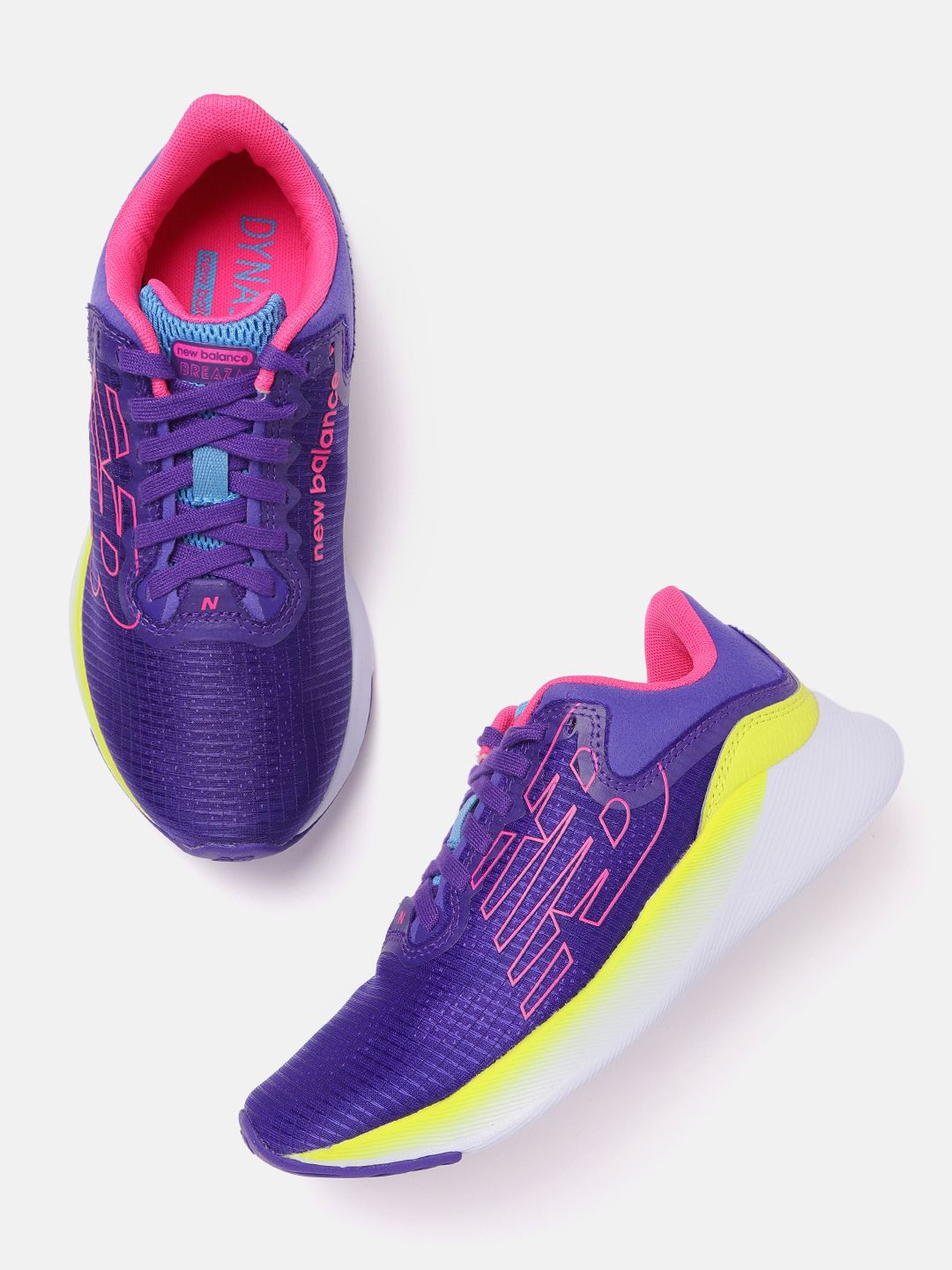 New Balance Women Purple Self Checked Running Shoes Price in India