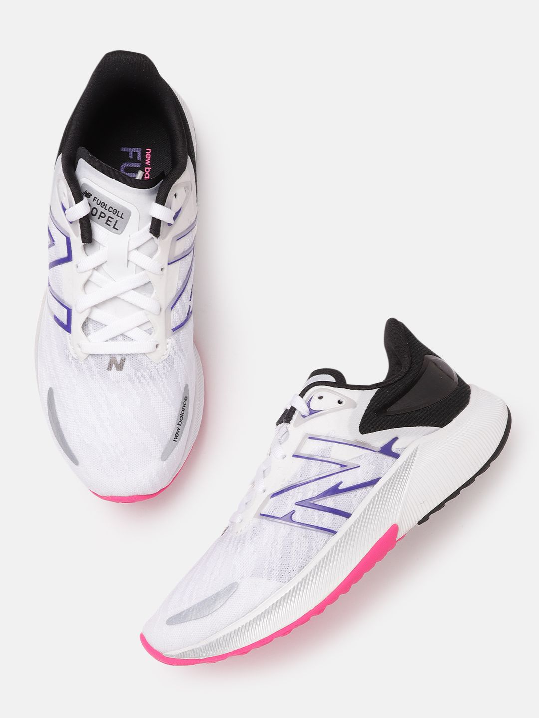 New Balance Women White Fuelcell Technology Running Shoes Price in India