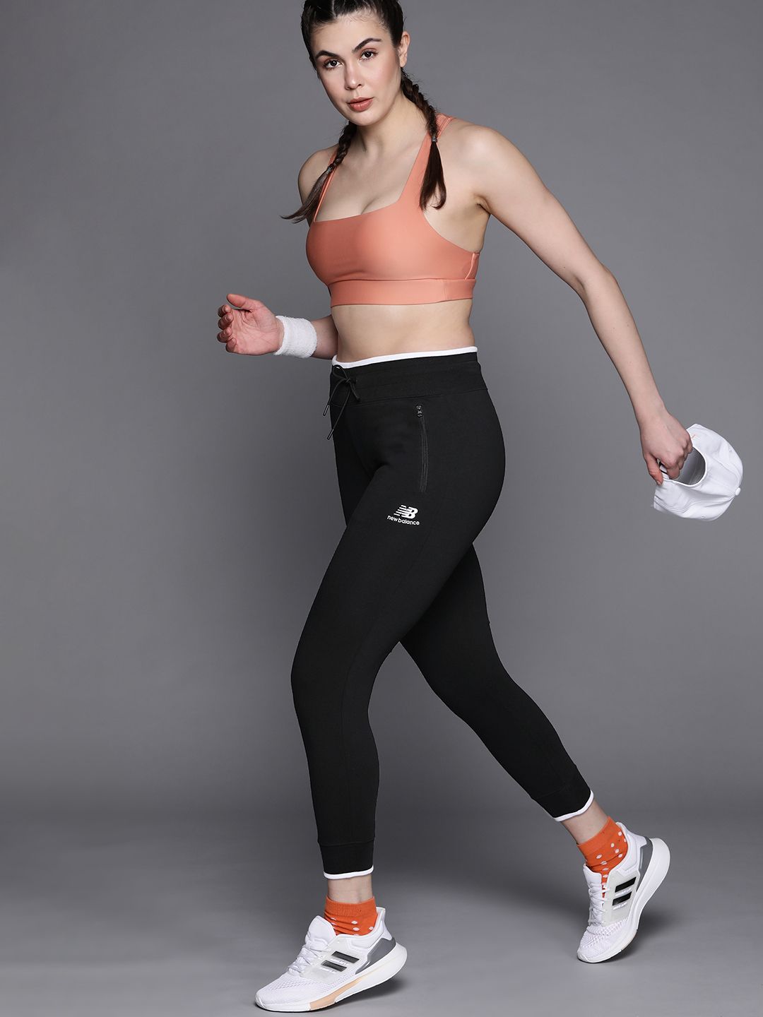 New Balance Women Black Solid Track Pants Price in India