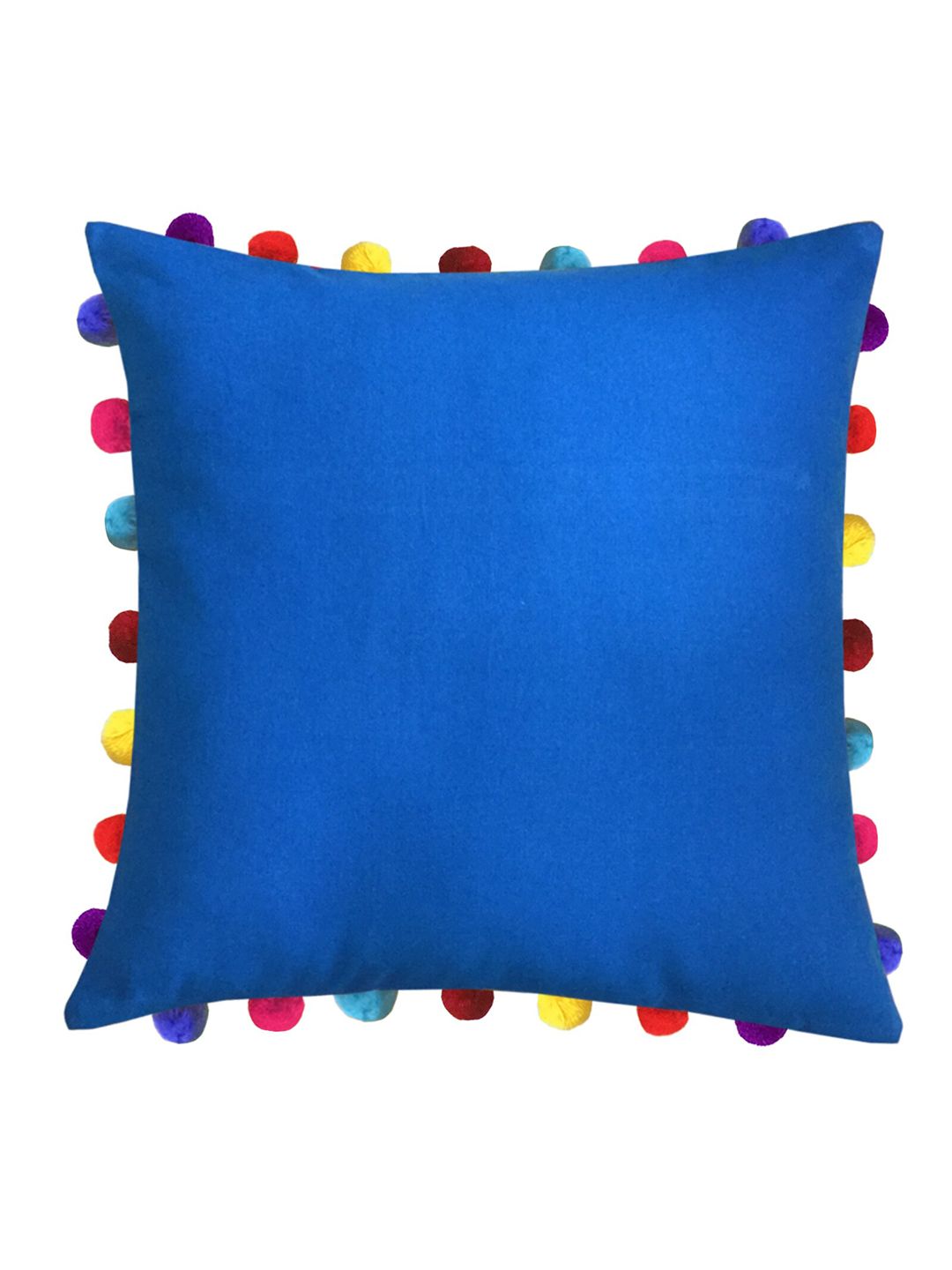 Lushomes Blue & Yellow Square Cushion Covers Price in India