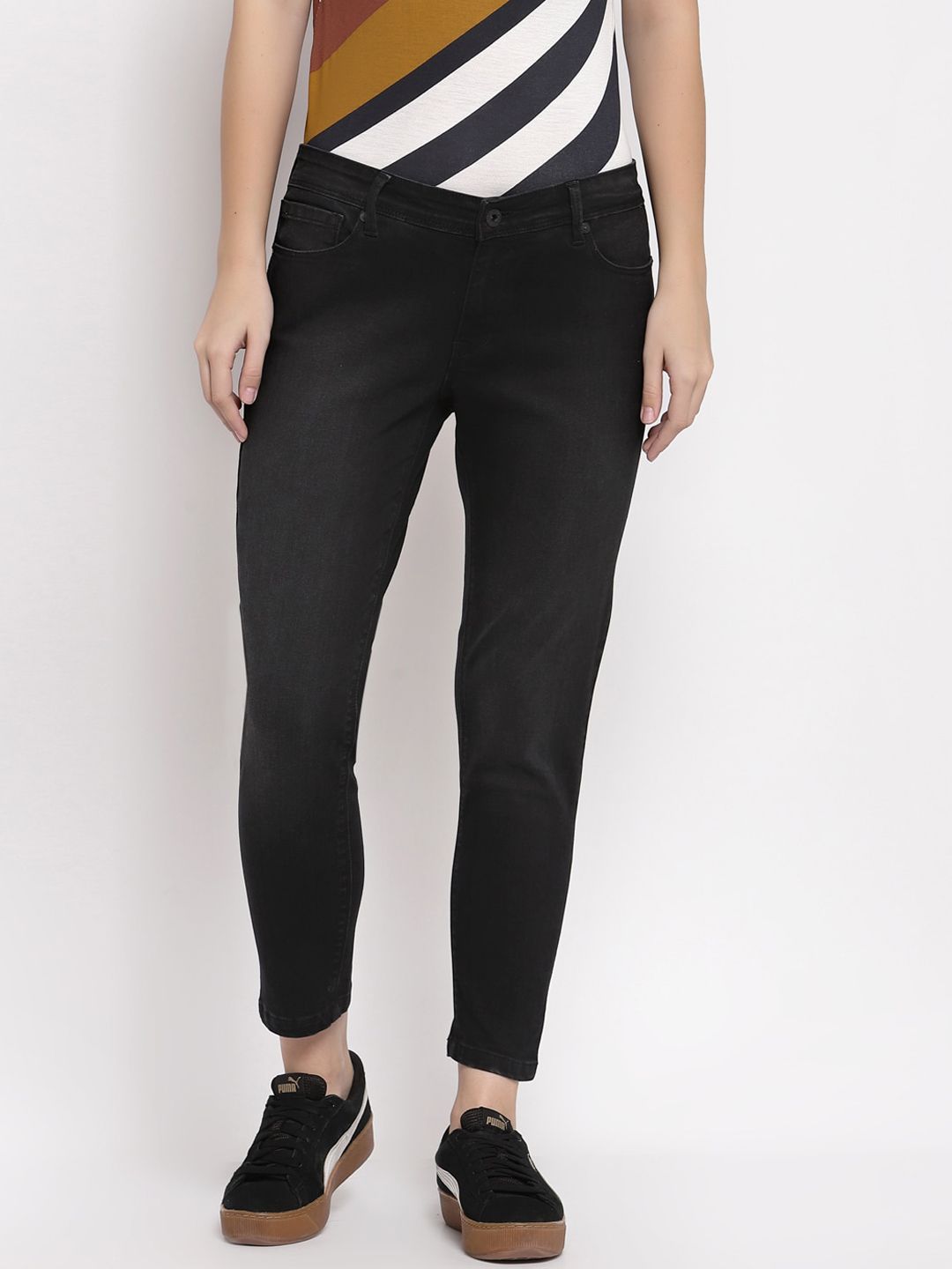 Pepe Jeans Women Black Jeans Price in India