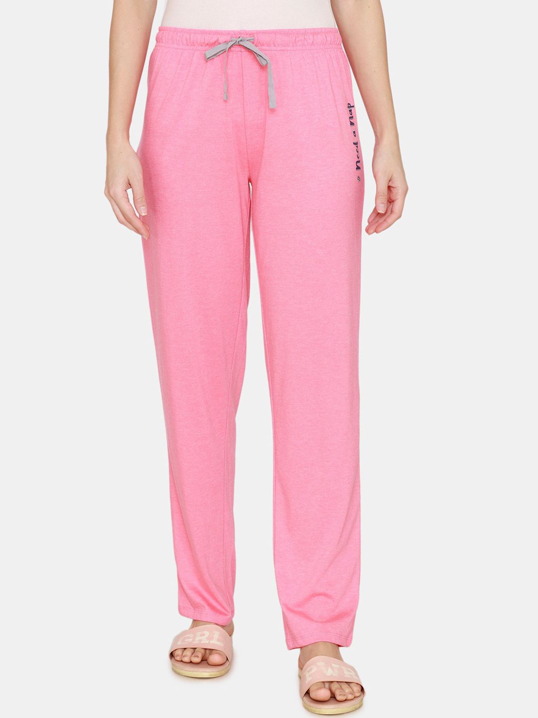 Rosaline by Zivame Women Pink Lounge Pant Price in India