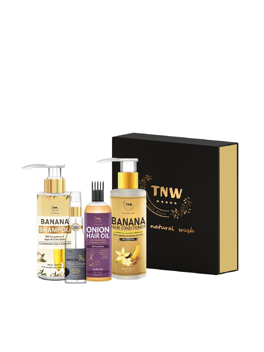 TNW the natural wash Set of 4 Anti Frizz Hair Kit Price in India