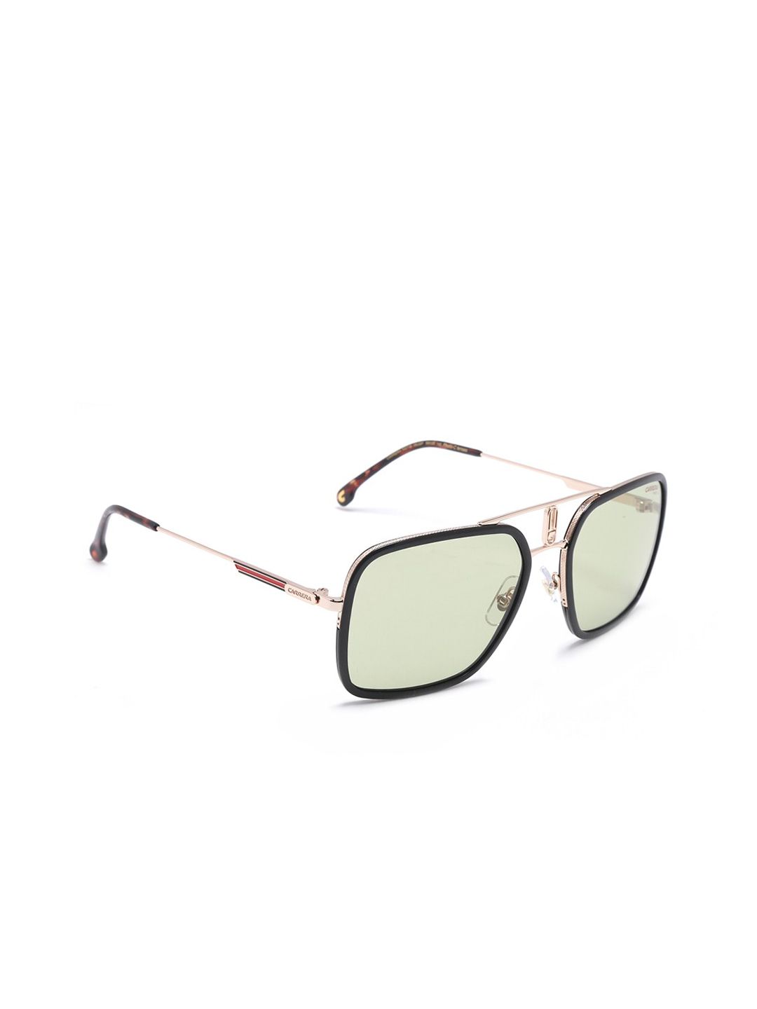 Carrera Unisex Green Lens & Gold-Toned Square Sunglasses with UV Protected Lens 202710 Price in India